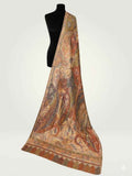 Luxury kani Silk Dupatta Pasiley design Handwoven Kashmiri Wrap