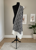 Elegant Matka Design Machine Aari Embroidery Pashmina Stole - LoomFable