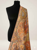 Luxury kani Silk Dupatta Pasiley design Handwoven Kashmiri Wrap