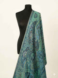Luxury Emerald Moonlight Kani Silk Dupatta | Handloom Woven Heirloom