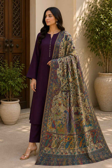 Luxury Handloom Kani Silk Dupatta – Authentic Kashmiri Tree of Life Woven | Heritage Dupatta