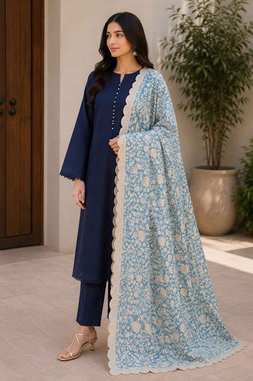 Luxury Soft Organza Aari Machine Embroidered Dupatta