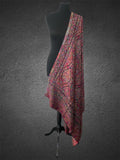 Luxury Midnight Garden Kani Handloom Shawl | All-Over Floral Jamawar - LoomFable
