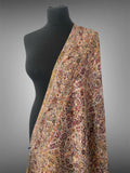 Luxury Natural Cedar Kani Handloom Shawl | All-Over Jamawar Jaal - LoomFable