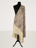 Luxury Skin-Toned Pashmina Shawl – Nude Aari Thread Embroidery - LoomFable