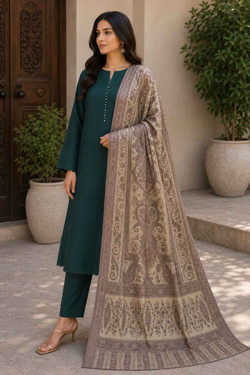 Luxury Handloom Kani Silk Dupatta – Elegant Kashmiri Paisley Woven | Heritage Dupatta