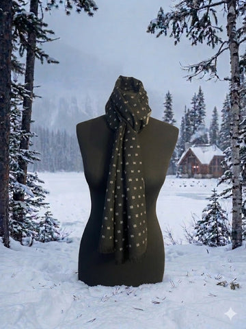 Men’s Printed Cashmere Muffler - LoomFable
