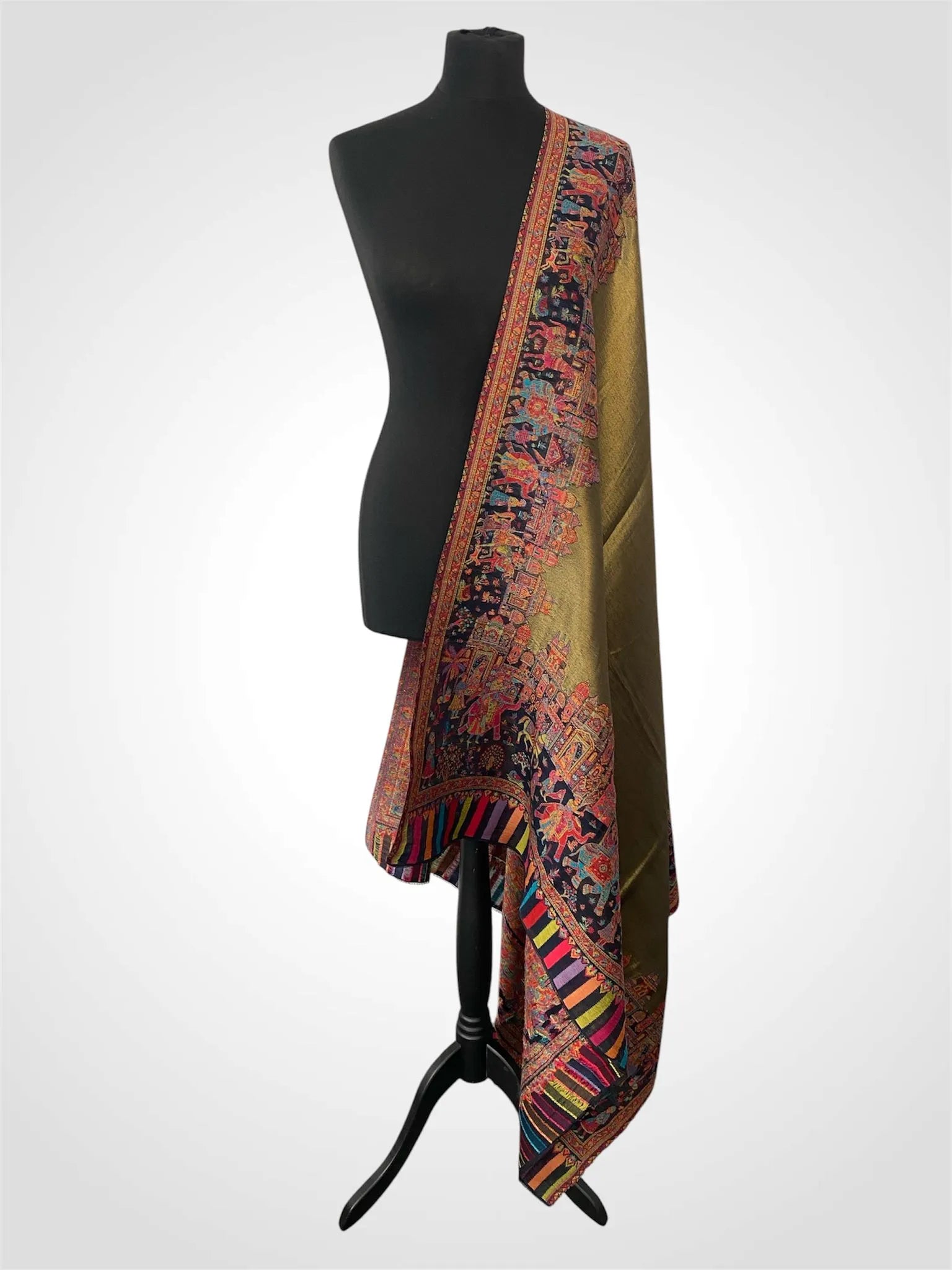 Kani Handwoven Moonlight "Barat" Edition Pashmina Shawl - LoomFable