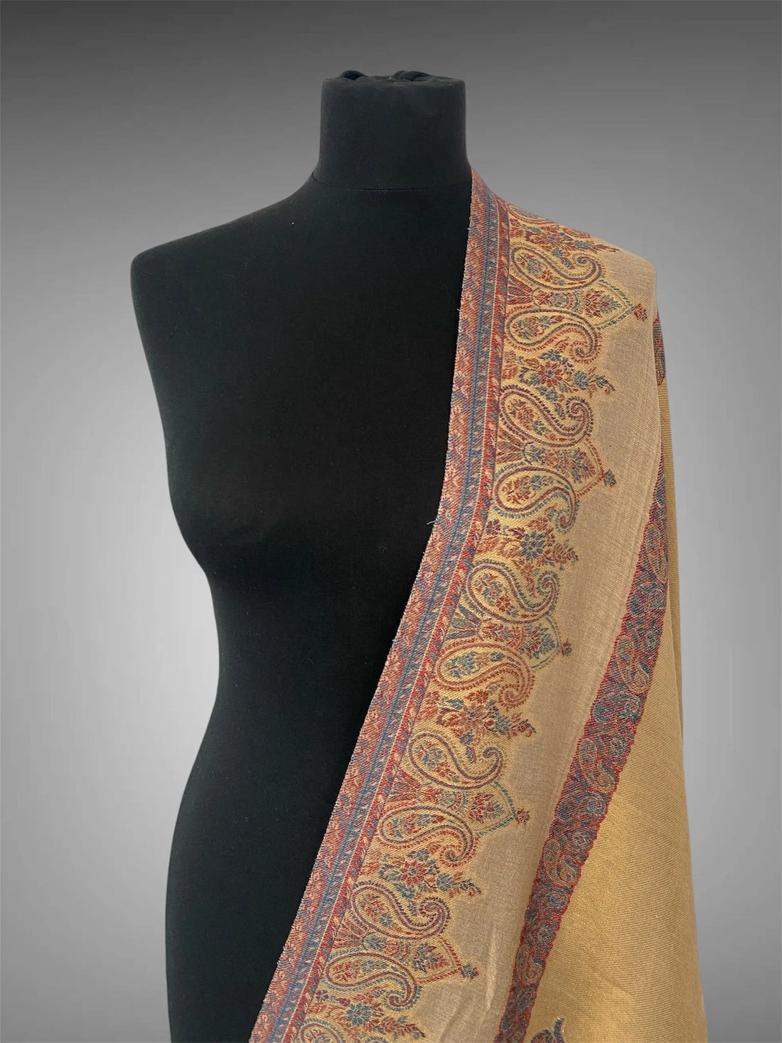 Master Artisan Piece Kani Moonlight Toosh Pashmina Shawl - LoomFable