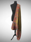 Kani Moonlight 4 side Darbar design border Shawl - LoomFable